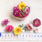 【ꫛꫀꪝ✧‧˚】 令和元年度産❤️ミニバラ　薔薇　赤ベース、黄、白 ドライフラワーアソート(中パック)
