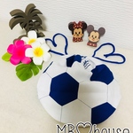 サッカーボール◆巾着◆給食袋◆大◆青色
