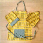 専用ページ　2点セット　子供 エプロン 三角巾  セット 北欧風 格子柄