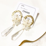 花束デザインピアス