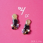 ムンクの叫び☆ピアス☆ヘアピン