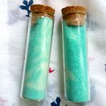 【再販】夏色＊たっぷり蓄光ターコイズブルーラメ