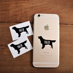 再販×2　犬　ミニ　ステッカー　Bタイプ　3枚セット　お名前入り オーダー