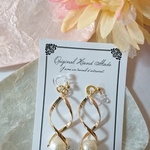 ☆パール<ツイストスパイラル>☆ノンホールピアス