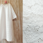 総レース　お花刺繍　ふんわりワンピース　白 