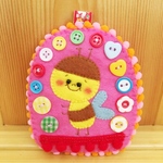 ◆カラフルネームプレート◆フェルト はち