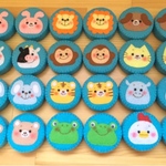 《2月28日まで値下げ中》◆動物絵合わせ積み木  ブルー◆フェルト 知恵 知育