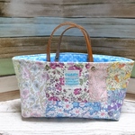 【sale】リバティパッチ＊トート型小物入れ＊横型＊ミックス