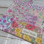 【sale】リバティパッチ＊ミニマット＊濃ピンク