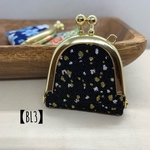 【BL3】ちりめんミニがま口 黒