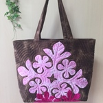 ☆M様オーダー作品☆ハワイの島花のバッグ＊ハワイアンキルト