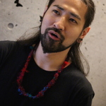 指編みニットネックレス・花火