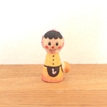 鳥のほおかむりのパンの妖精さん