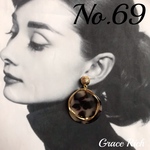No.69 べっ甲×リングピアス 