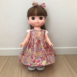 送料無料 ソラン  メルちゃん 花柄ロングワンピース