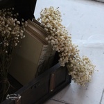 ラスティック花冠かすみ草(ホワイト)*シフォンリボン