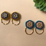 2way＊フラワーチェコビーズ刺繍