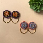 2way＊フラワーチェコビーズ刺繍