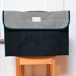 toshiearai様専用　太ヒッコリー×デニム　防災頭巾カバー