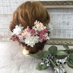  ▶︎再再販◀︎卒業式、結婚式、七五三、アジサイとペッパーベリーとかすみ草のおよばれヘアアクセサリー
