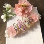 桜色の紫陽花お庭❤︎  バレッタ