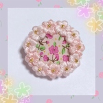 フラワーブローチ＊桜