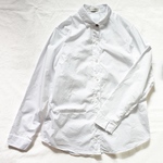 真っ白なブロードのシャツ【受注生産】