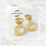 ゴールドワイヤーレジンピアス   イヤリング