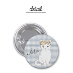 NEW  /  缶バッチ  /  J o l i  check /  38mm