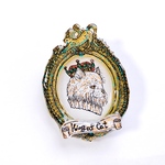 猫の王様の額縁ブローチ※受注生産