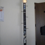 昭和レトロ風ランプ付き電柱