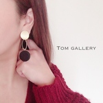メタル×ブラックピアス(イヤリング)