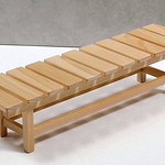 ミニチュア家具　桧(ヒノキ)縁台B