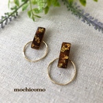 べっ甲スティックのピアス/イヤリング