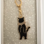 くろねこちゃんピエロキーホルダー