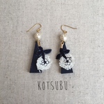 skipと、ウッドビーズのピアス＊ミナペルホネン 