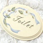 Hさまご予約品❤マーガレットのドアプレート「Toilet」