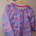 110サイズ   《女の子》   長袖スモック     耐久撥水加工生地     🍬キャンディ柄🍬      