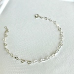 大人のための純銀製silver925ハートブレスレット