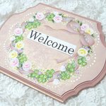 Hさまご予約品❤ピアノゴールドのドアプレート