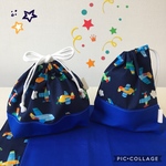 男の子のお弁当袋&コップ袋セット