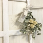 たんぽぽみたいなお花の春のスワッグ❁