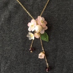 淡い桜のペンダント さくらのネックレス