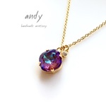 Swarovski Crystal Burgnudy Delight  Necklace