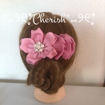 送料無料♡さくら リボン バレッタ