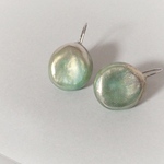 beans(L)mix green ×silver<サージカルステンレスフックピアス>