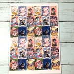 フリーカットシール ♡光沢紙   ネコちゃんだけ2♪  レトロアニマル☆ 1シート♡     