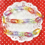 プラスチック★チェーン★連結ビーズ★50センチ