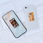 スワロスマホリング★馬・馬具柄スワロフスキー使用 繰り返し貼れるスマホリング
