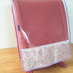 新柄入荷＊再販【受注製作】女の子向け♡切替柄と縁取りが選べる＊透明ランドセルカバー